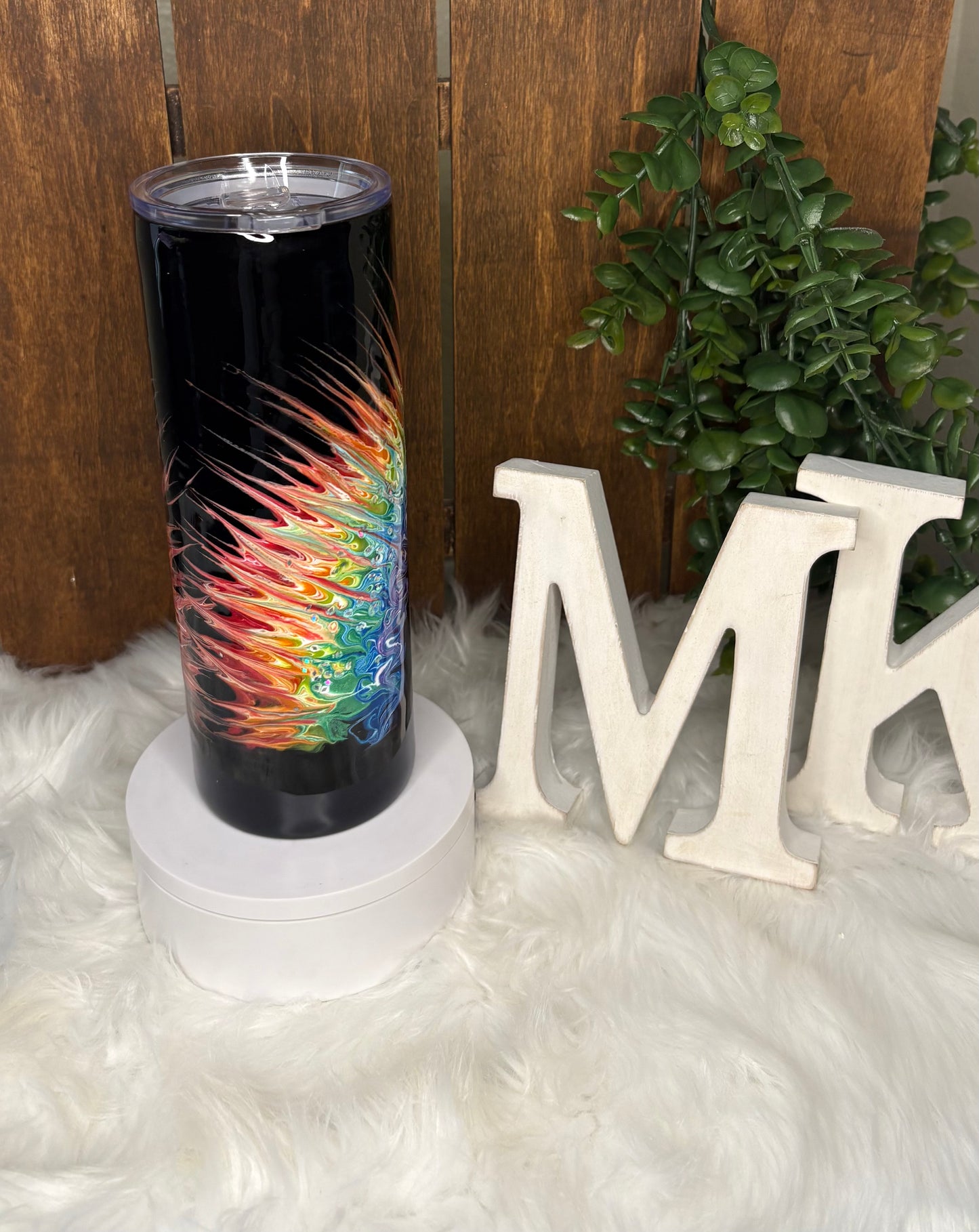 24oz Bougie Rainbow