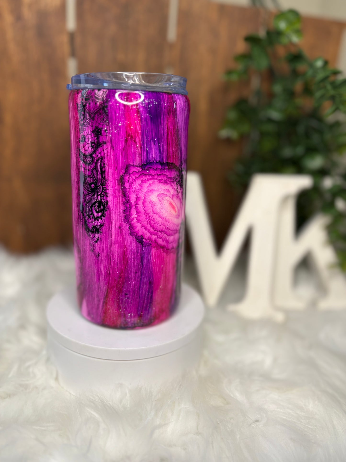 16oz Pink-N-Purple Tree
