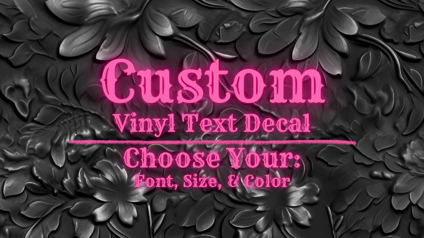 Custom Vinyl Name Decal | Peel & Stick