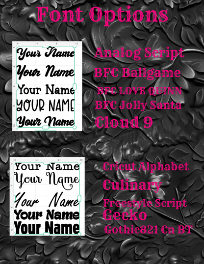 Custom Vinyl Text Decal